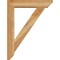 Ekena Millwork Traditional Slat Rough Sawn Bracket w/ Offset Brace, Western Red Cedar, 6"W x 26"D x 34"H BKT0604X26X34TRA06RWR - alternate 3